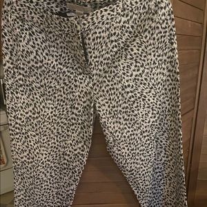 Michael Kors Black and White Pants 10 NWOT